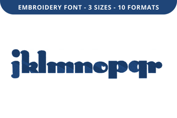 Bunny Ears Font J to R: A Charming Embroidery Choice