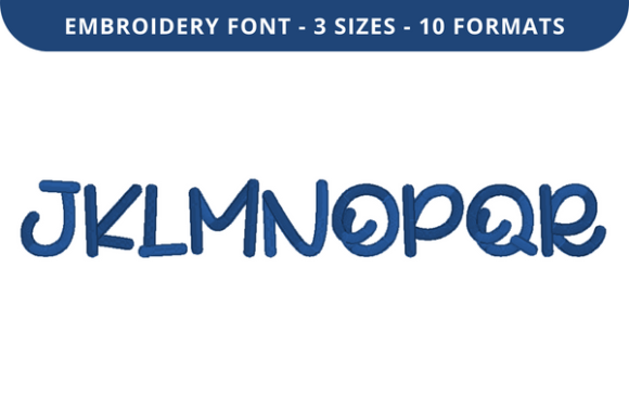 Buzzlova Font J to R: A Stylish Embroidery Choice