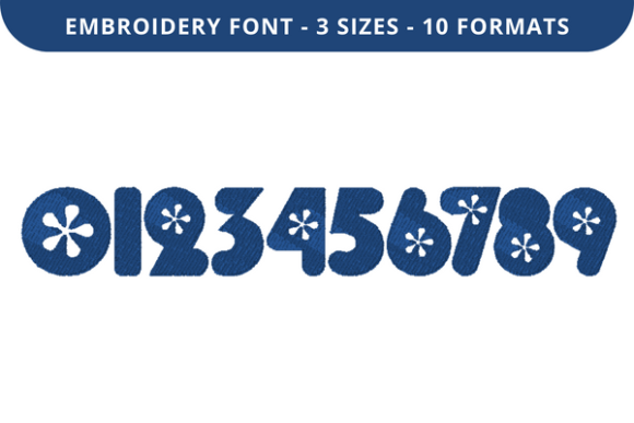 Daisy Font 0 to 9: A Premium Embroidery Choice