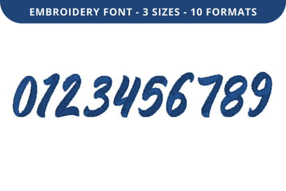 Fenden Font 0 to 9: A Versatile Embroidery Choice