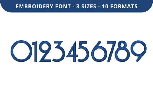 Font Numbers 0 to 9: A Premium Embroidery Choice