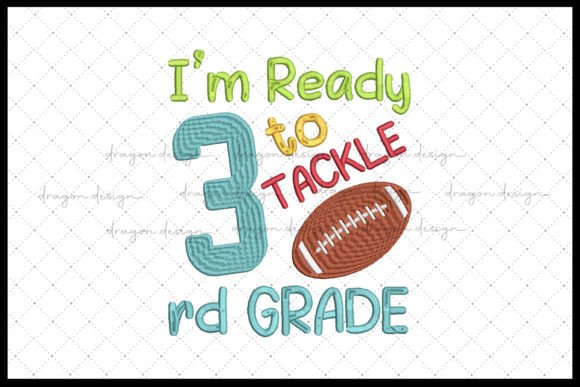 I m Ready to Tackle 3rd Grade: Apparel Design Review