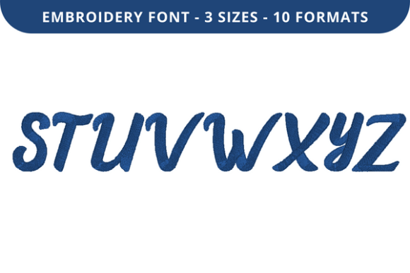 Love Breath Font S to Z: A Stylish Embroidery Choice