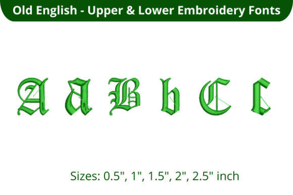 Old English Font ABC: A Holiday Embroidery Review